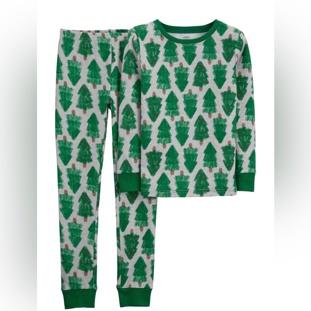 New Carters Christmas Tree Print Pajamas